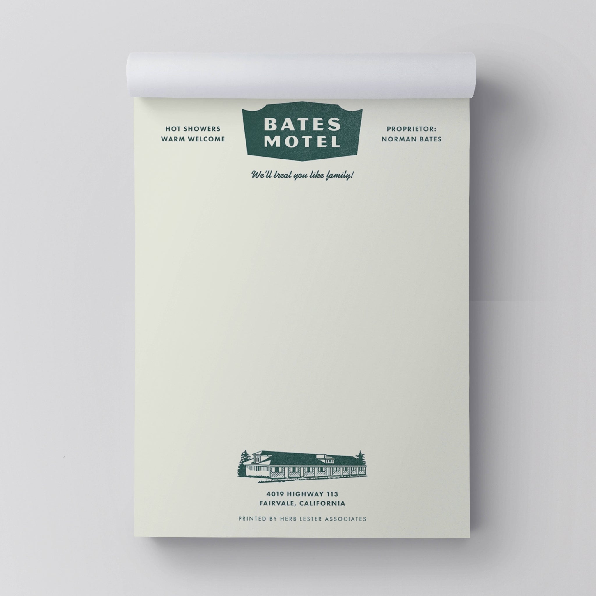Bates Motel Notepad