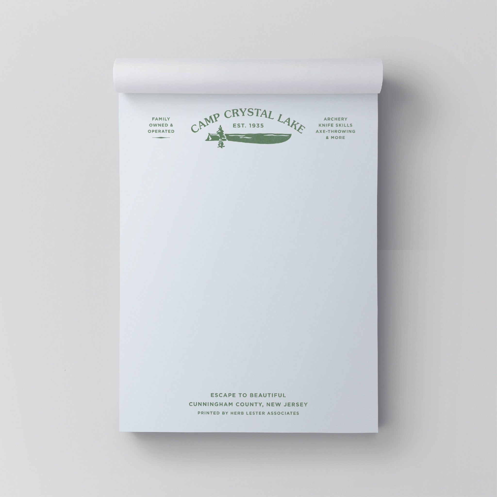 Camp Crystal Lake Notepad