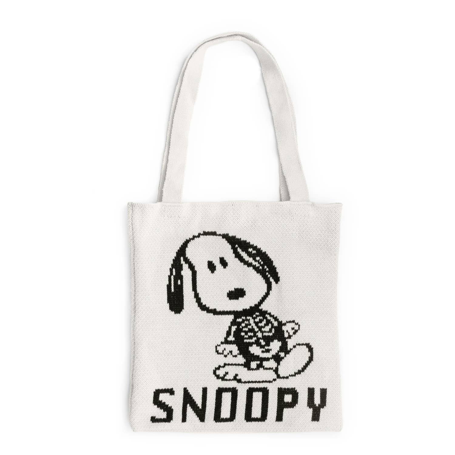 Snoopy Skeleton Knit Tote