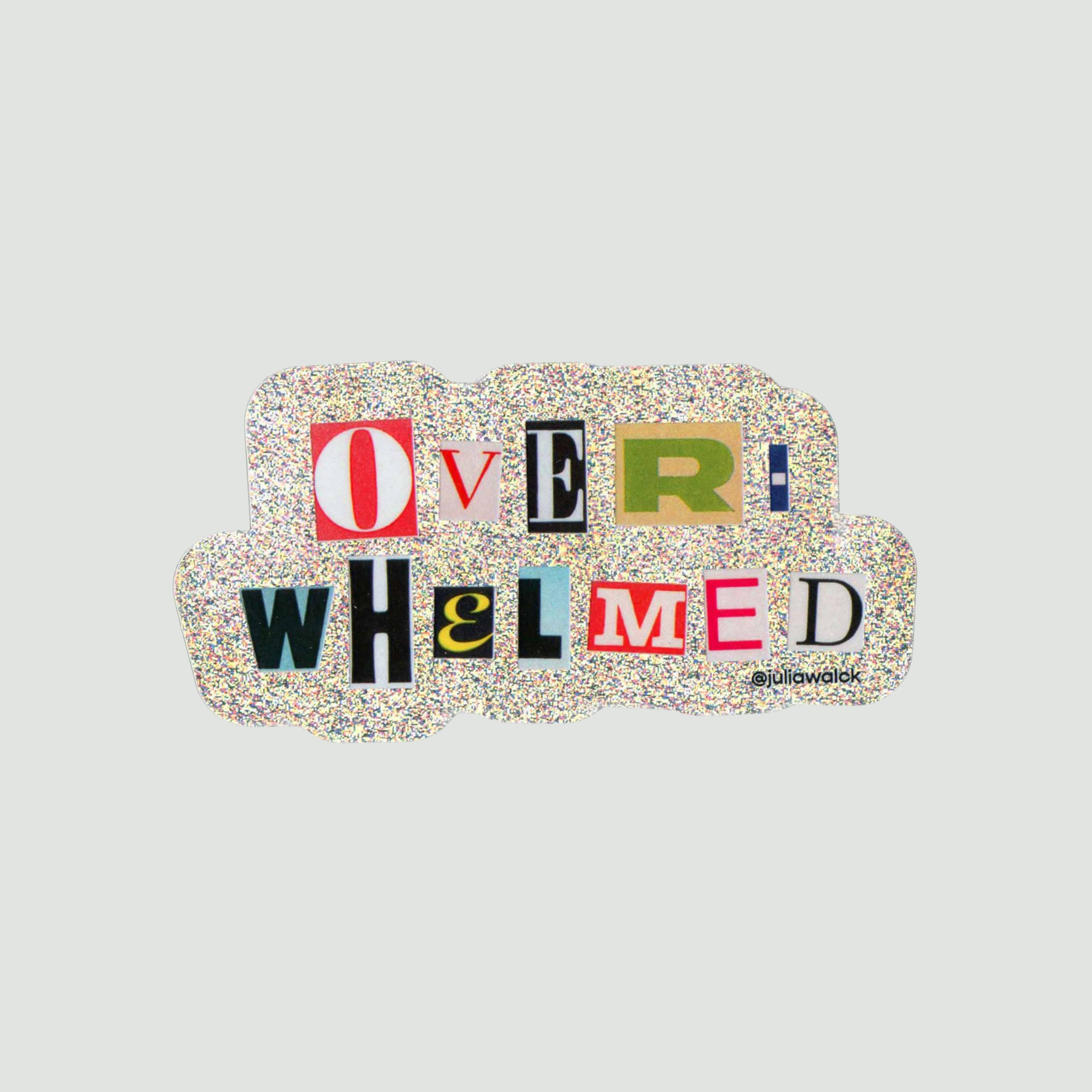 Overwhelmed Sticker