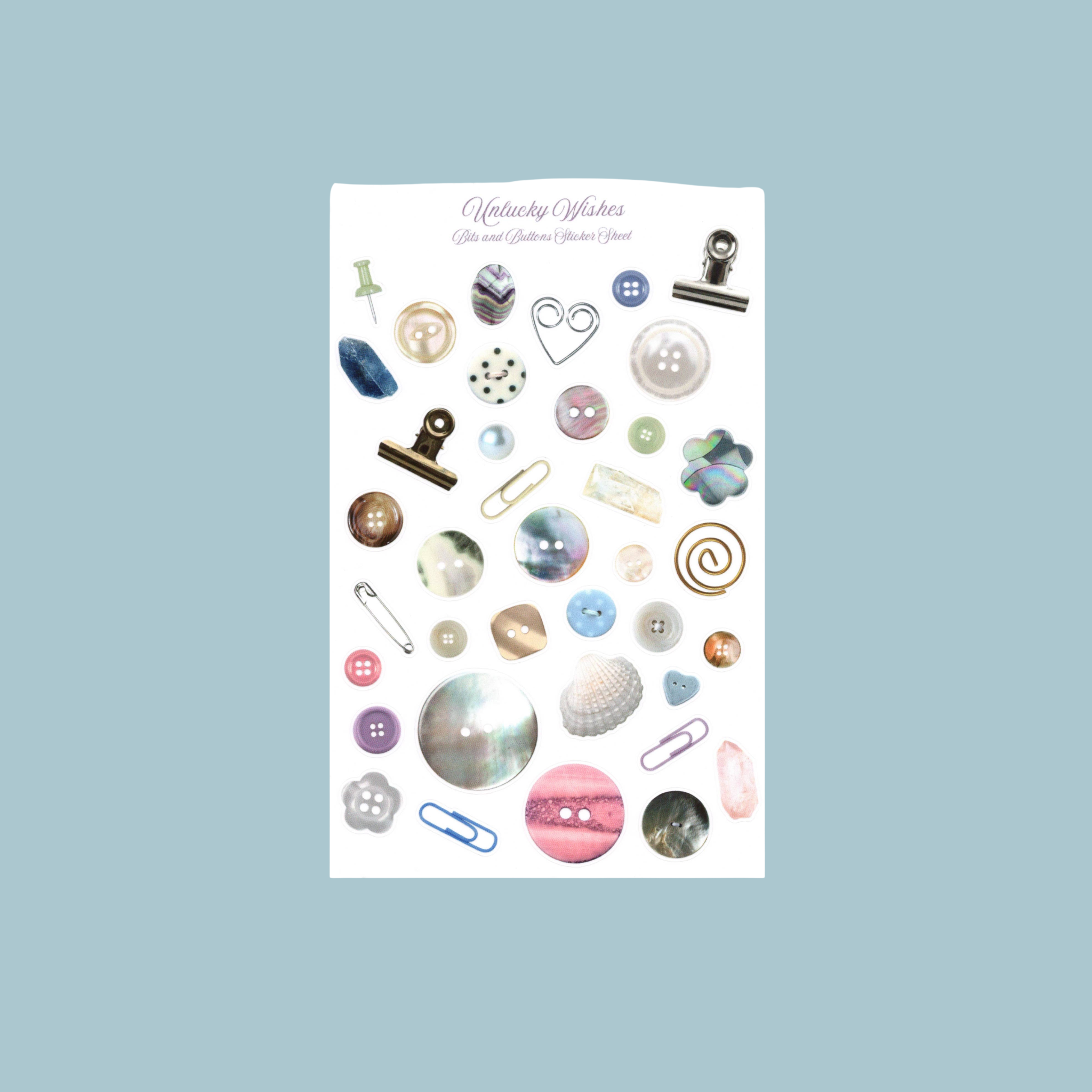 Bits & Buttons Sticker Sheet