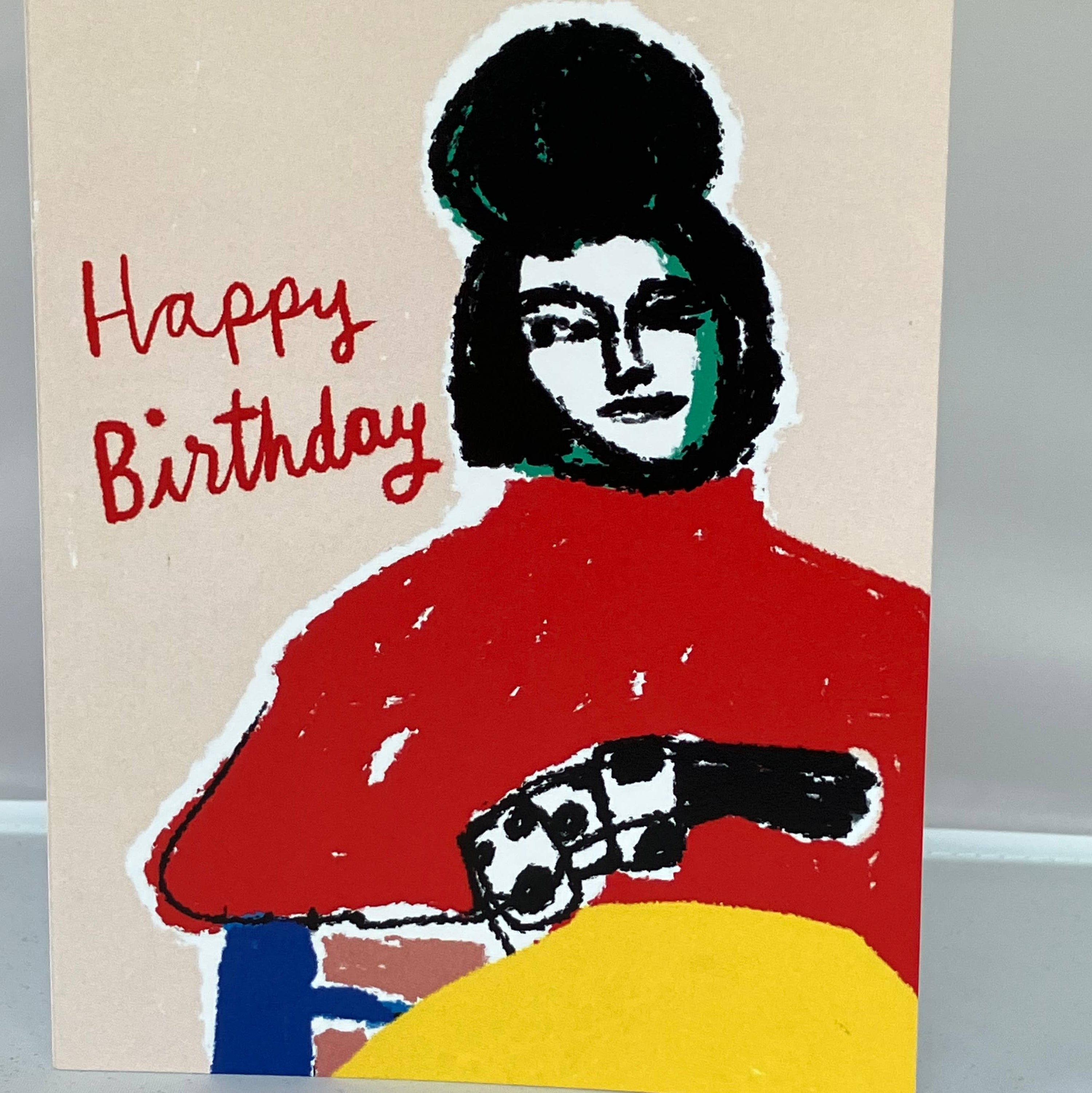Happy Birthday Lady Red Card