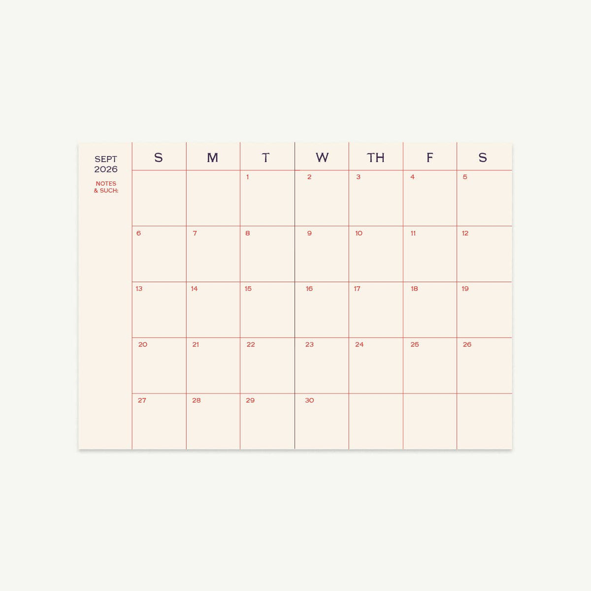 Dated Agenda