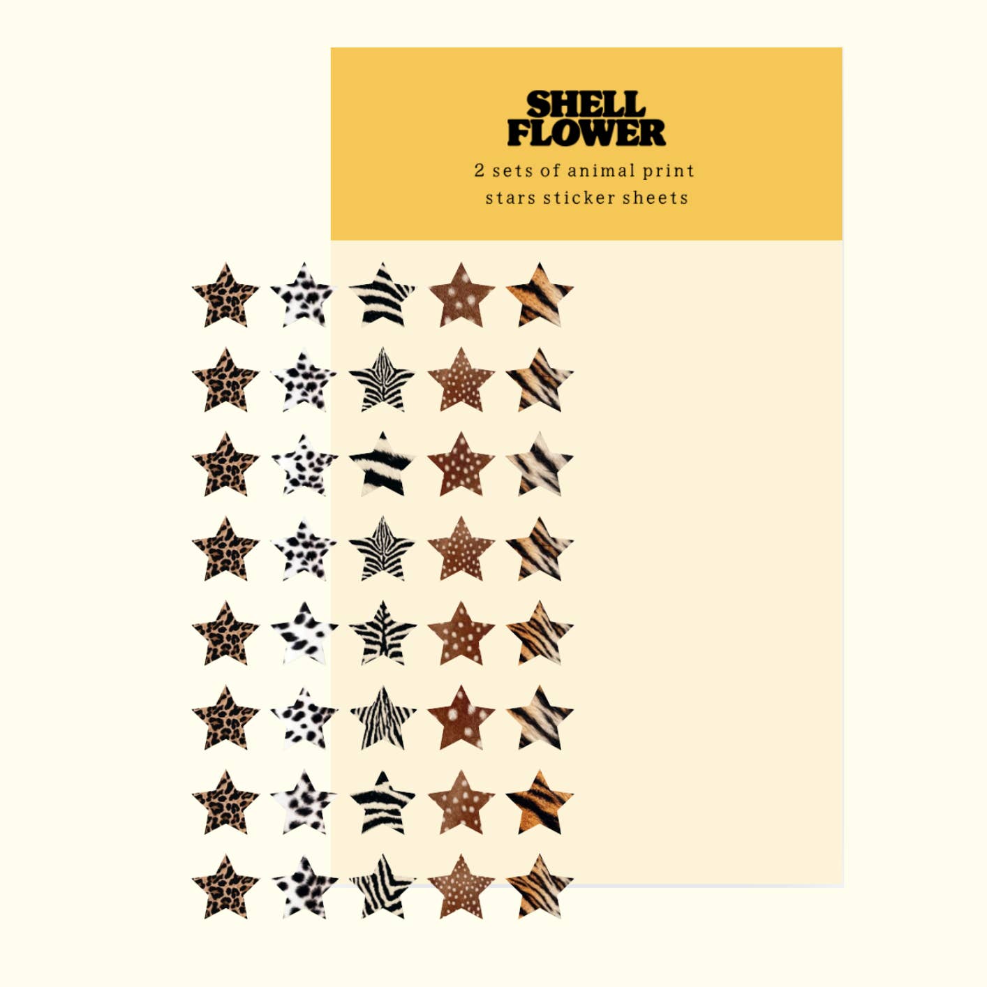 Animal Stars Sticker Sheets