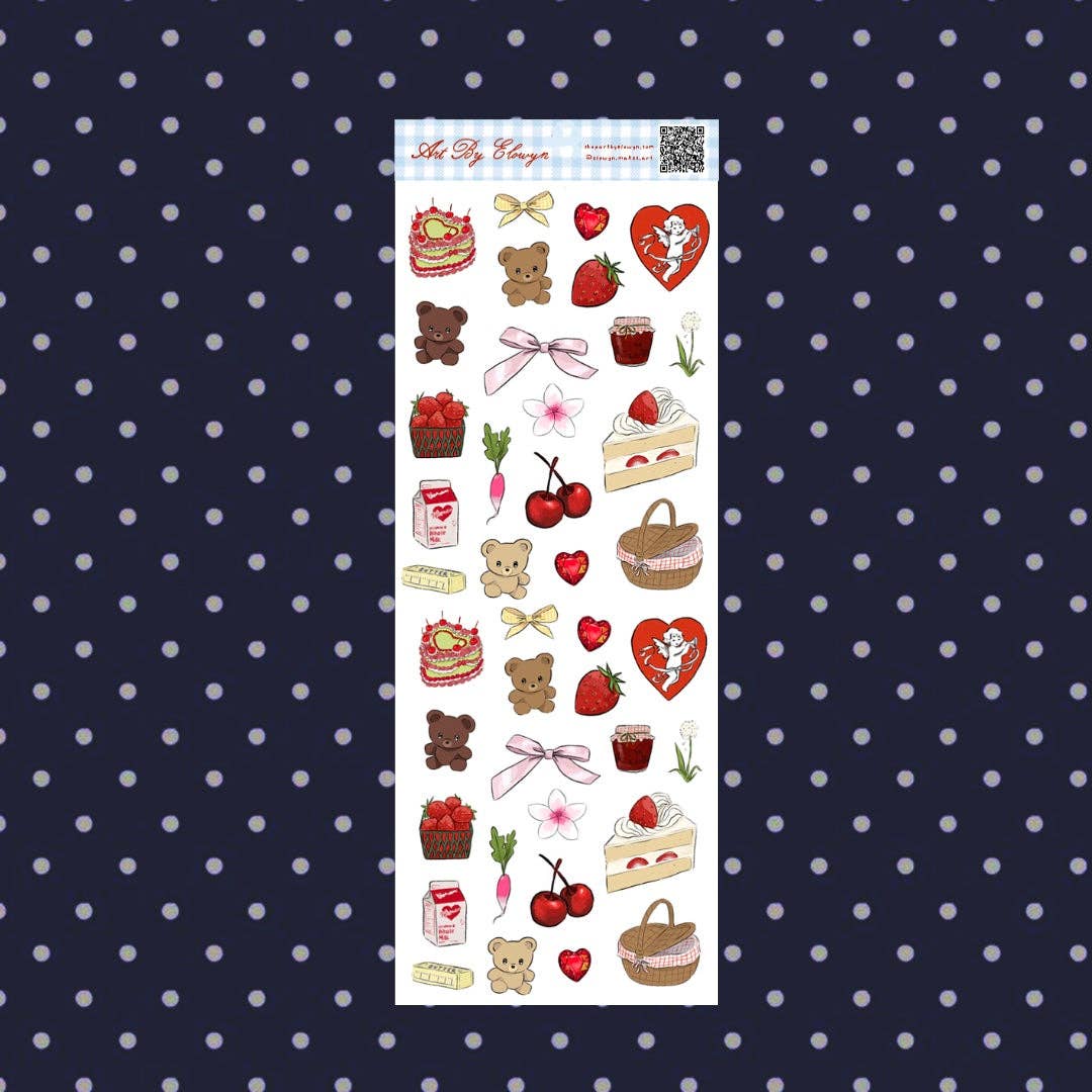 April Themed Mini Sticker Sheet