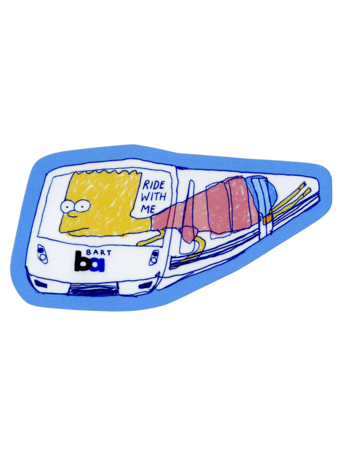 Bart Rides BART Train Sticker