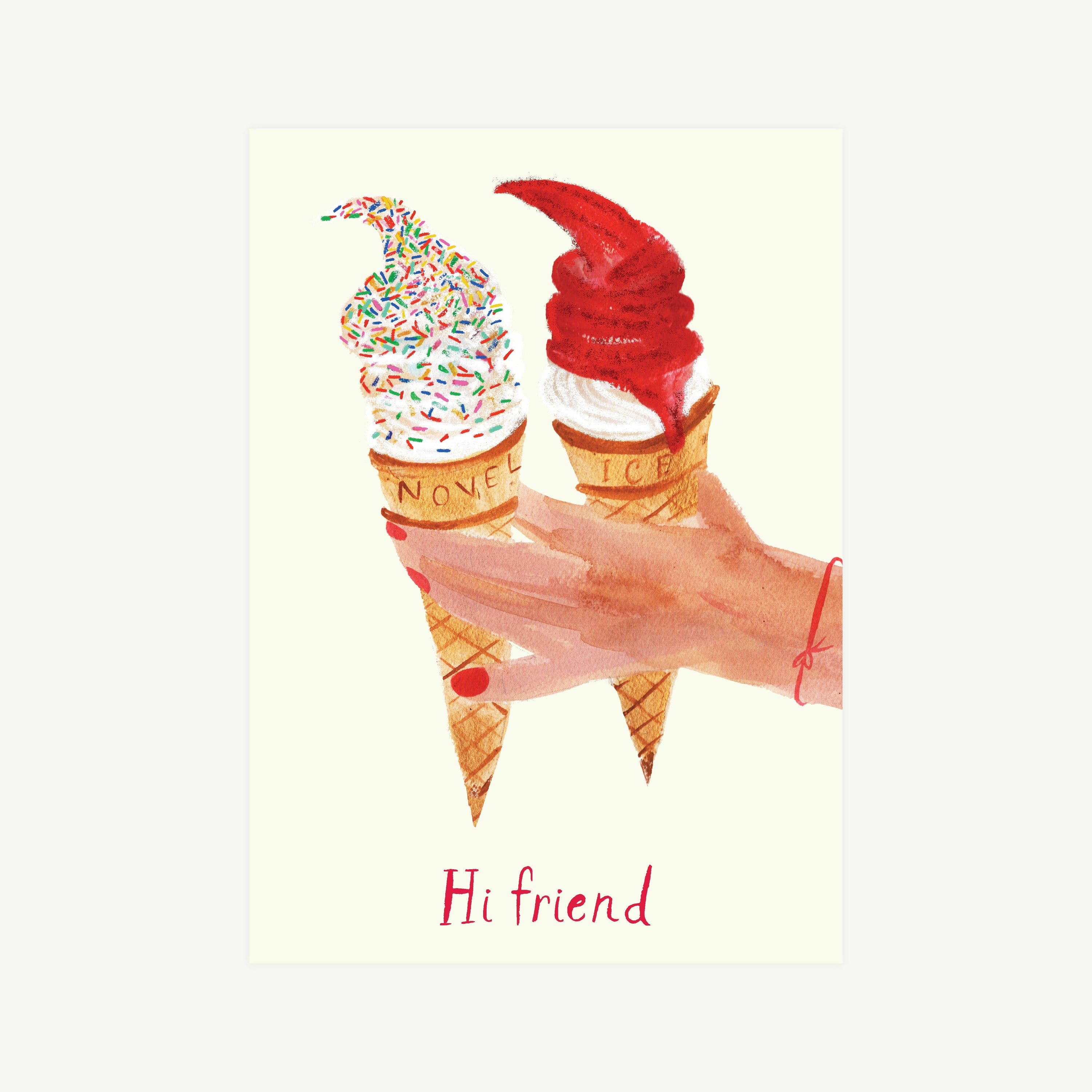 Cherry Dip Greeting Card