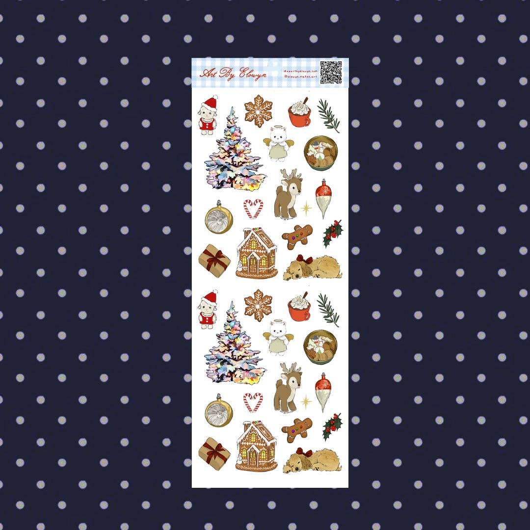 December Themed Mini Sticker Sheet
