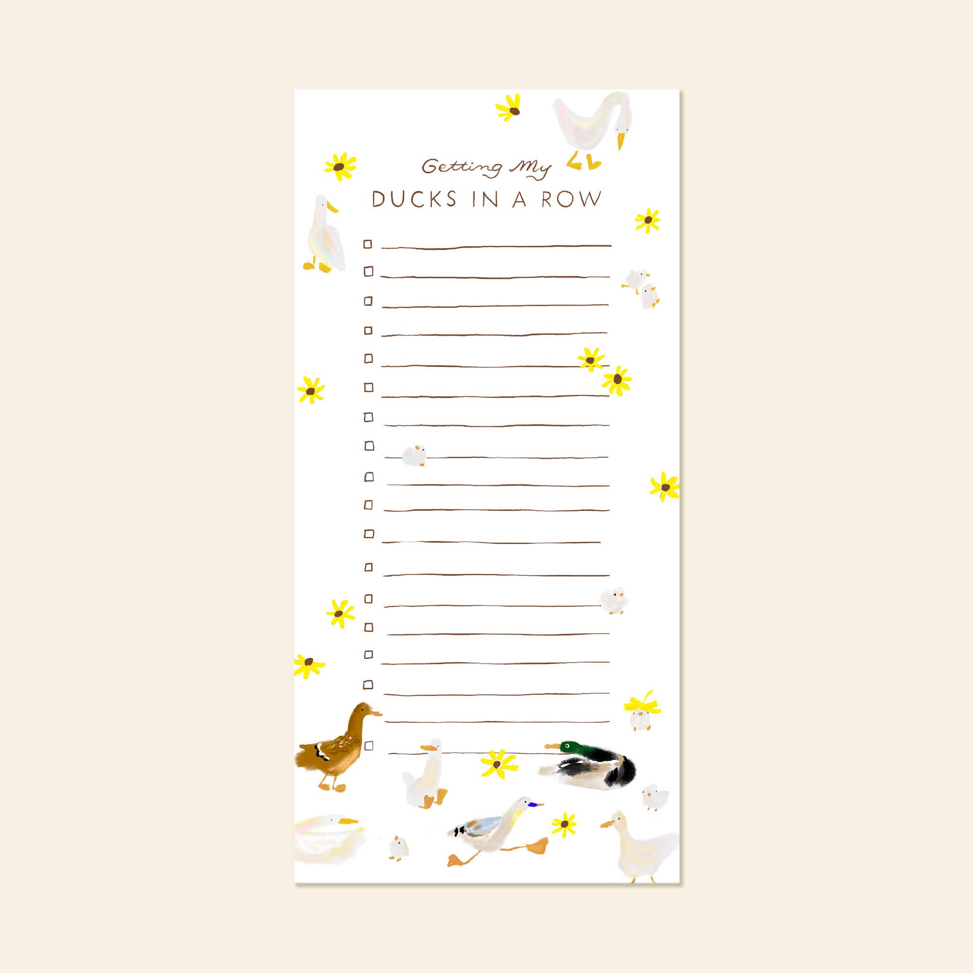 Ducks in a Row List Notepad