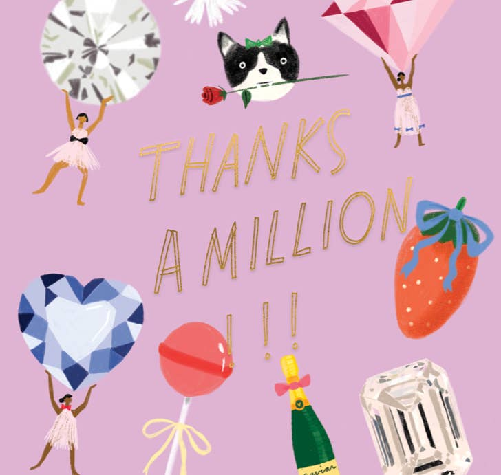 Fancy Schmancy Thank You Card