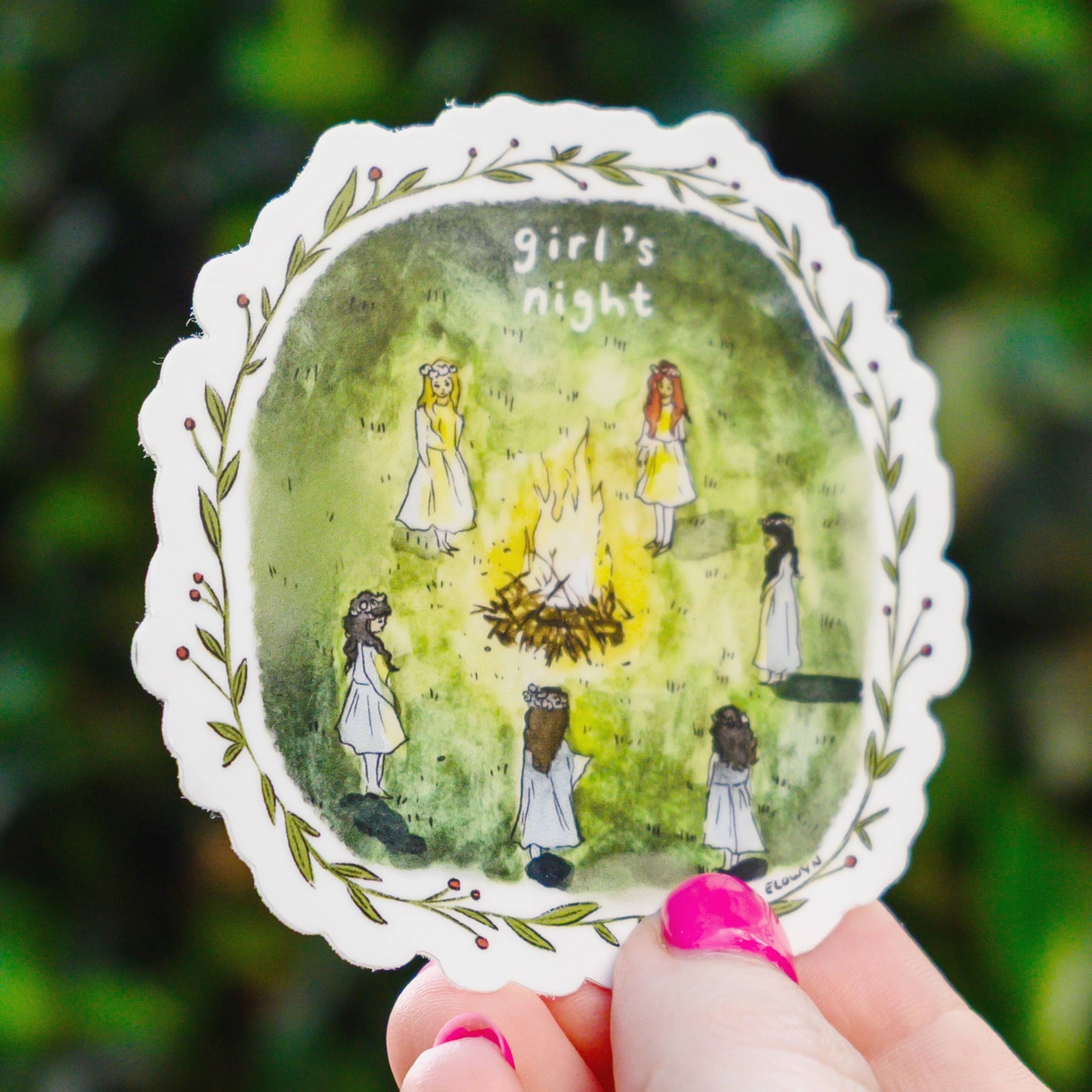 Girls Night Sticker