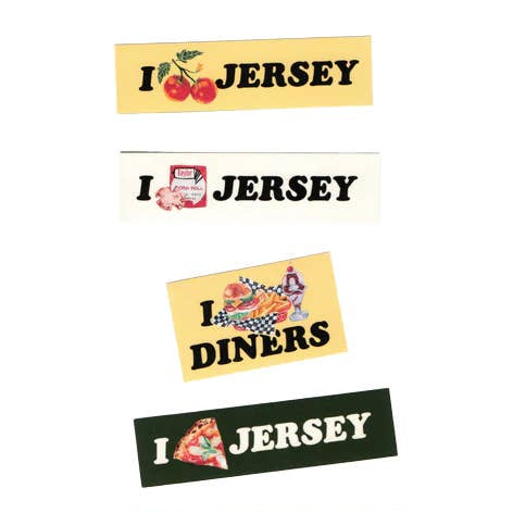 I Love Jersey Sticker Pack
