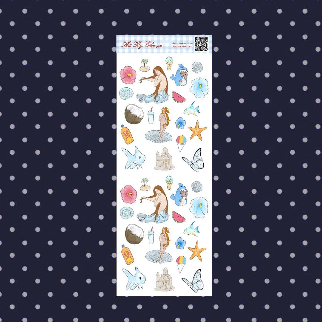 July Themed Mini Sticker Sheet