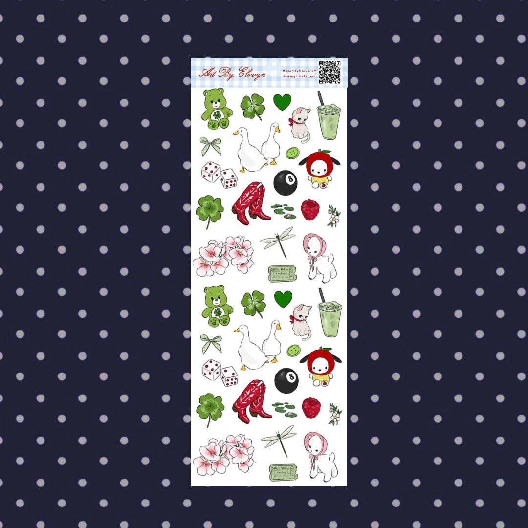 March Themed Mini Sticker Sheet
