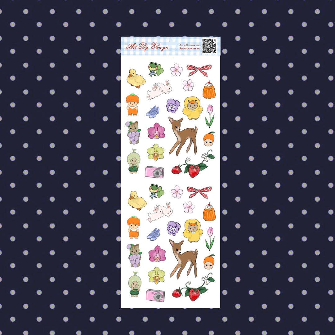 May Themed Mini Sticker Sheet