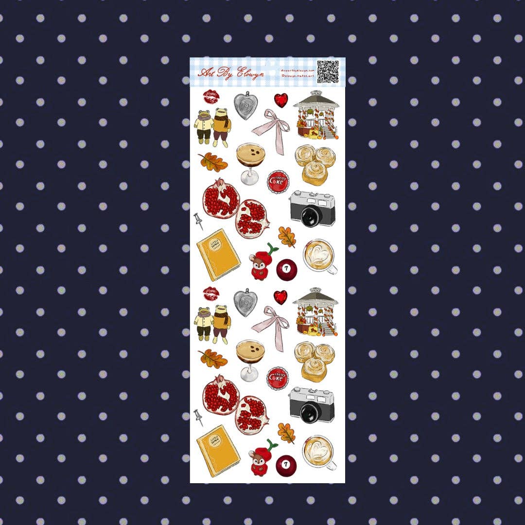 November Themed Mini Sticker Sheet