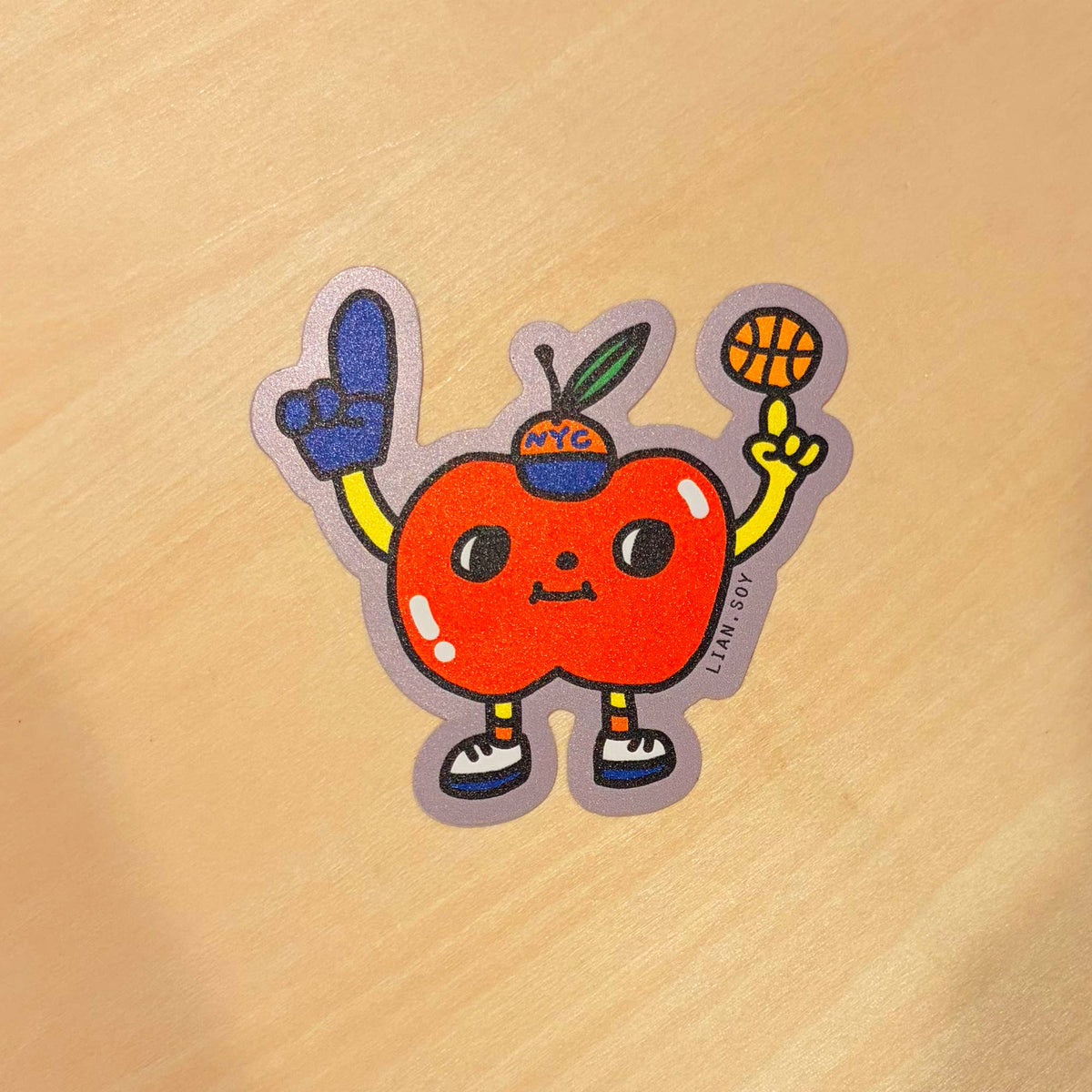 NYC Big Apple Vinyl Sticker