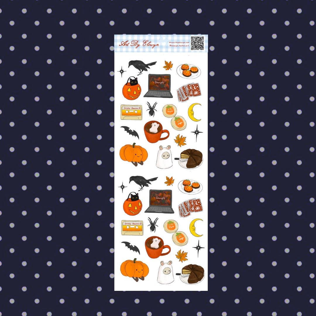 October Themed Mini Sticker Sheet