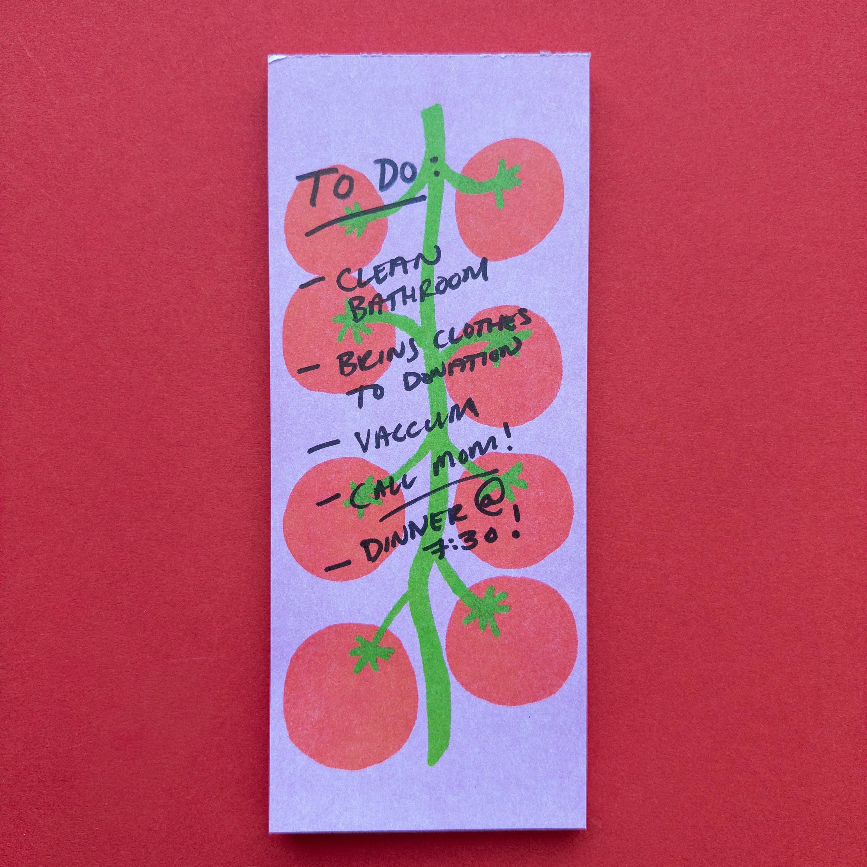 On The Vine Tomato Memo Notepad