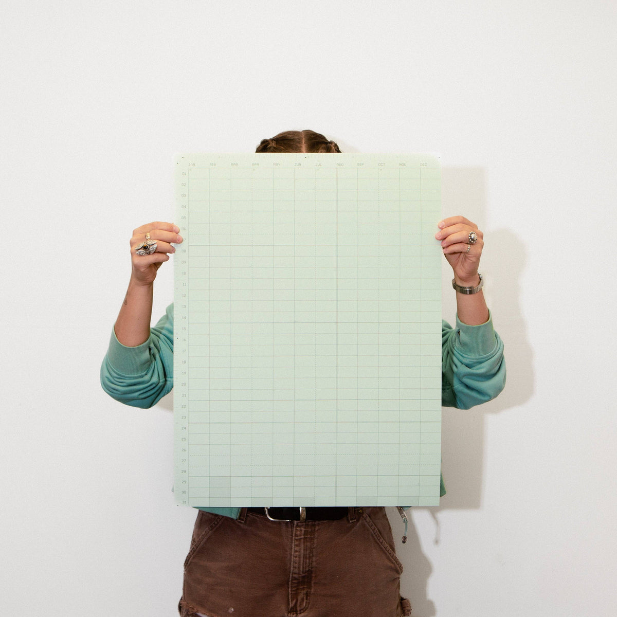 Open Dated 365 Day Wall Calendar | Matcha