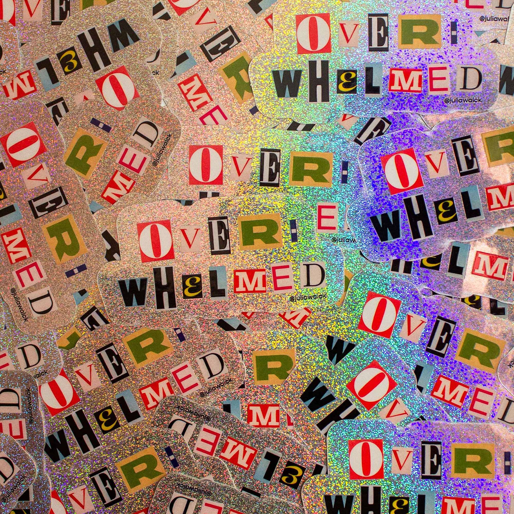 Overwhelmed Sticker