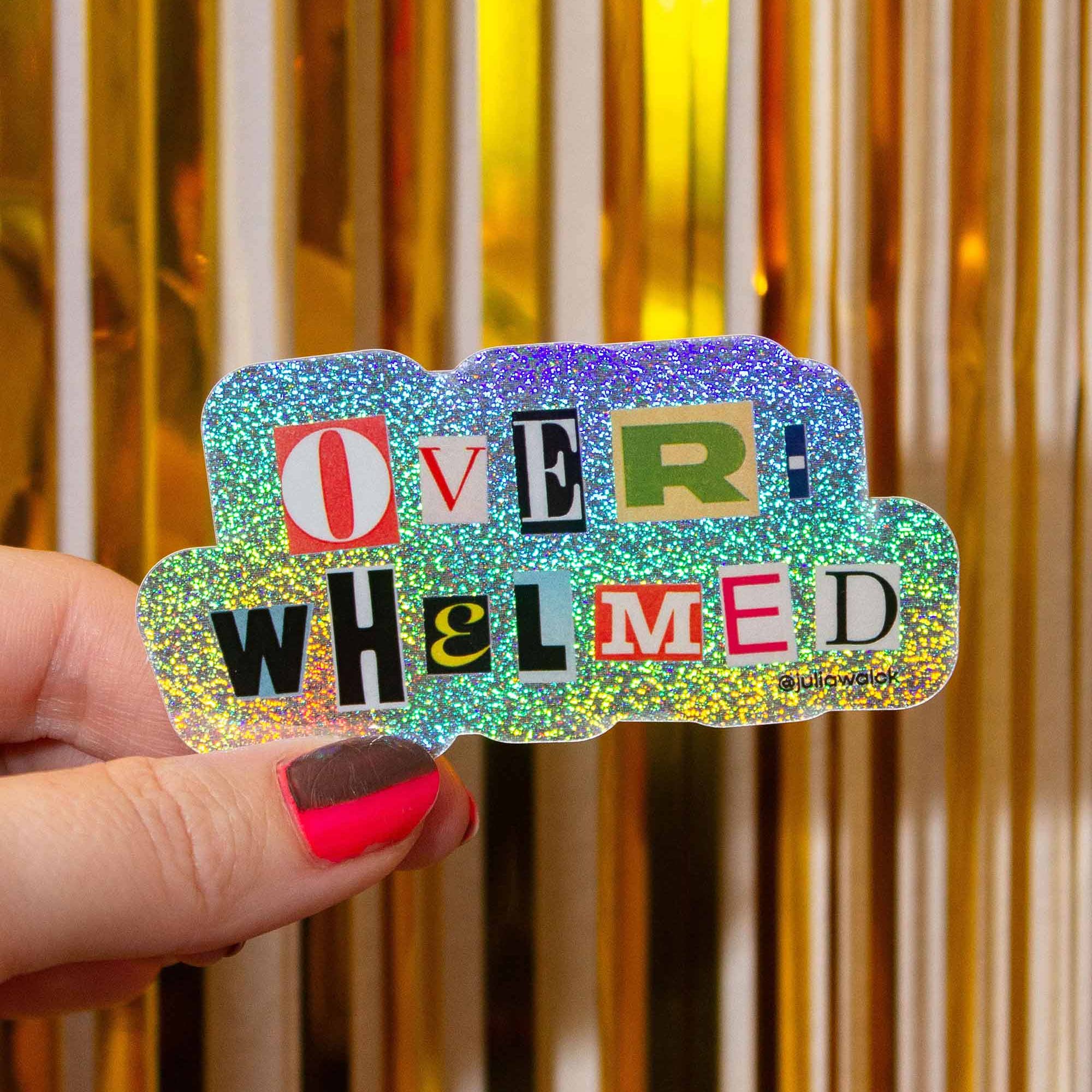 Overwhelmed Sticker