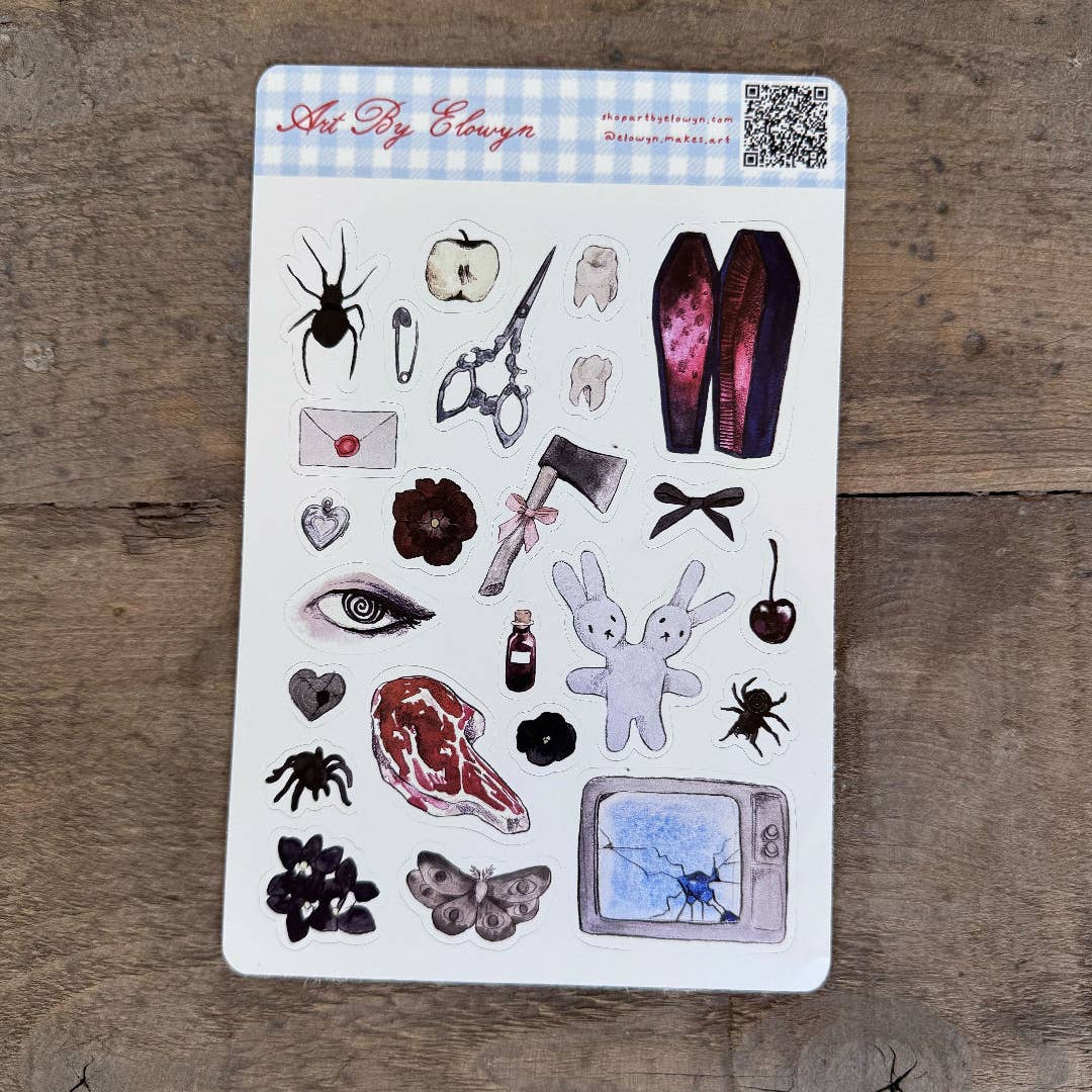Scary Sticker Sheet