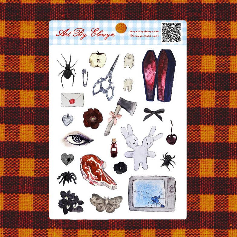 Scary Sticker Sheet