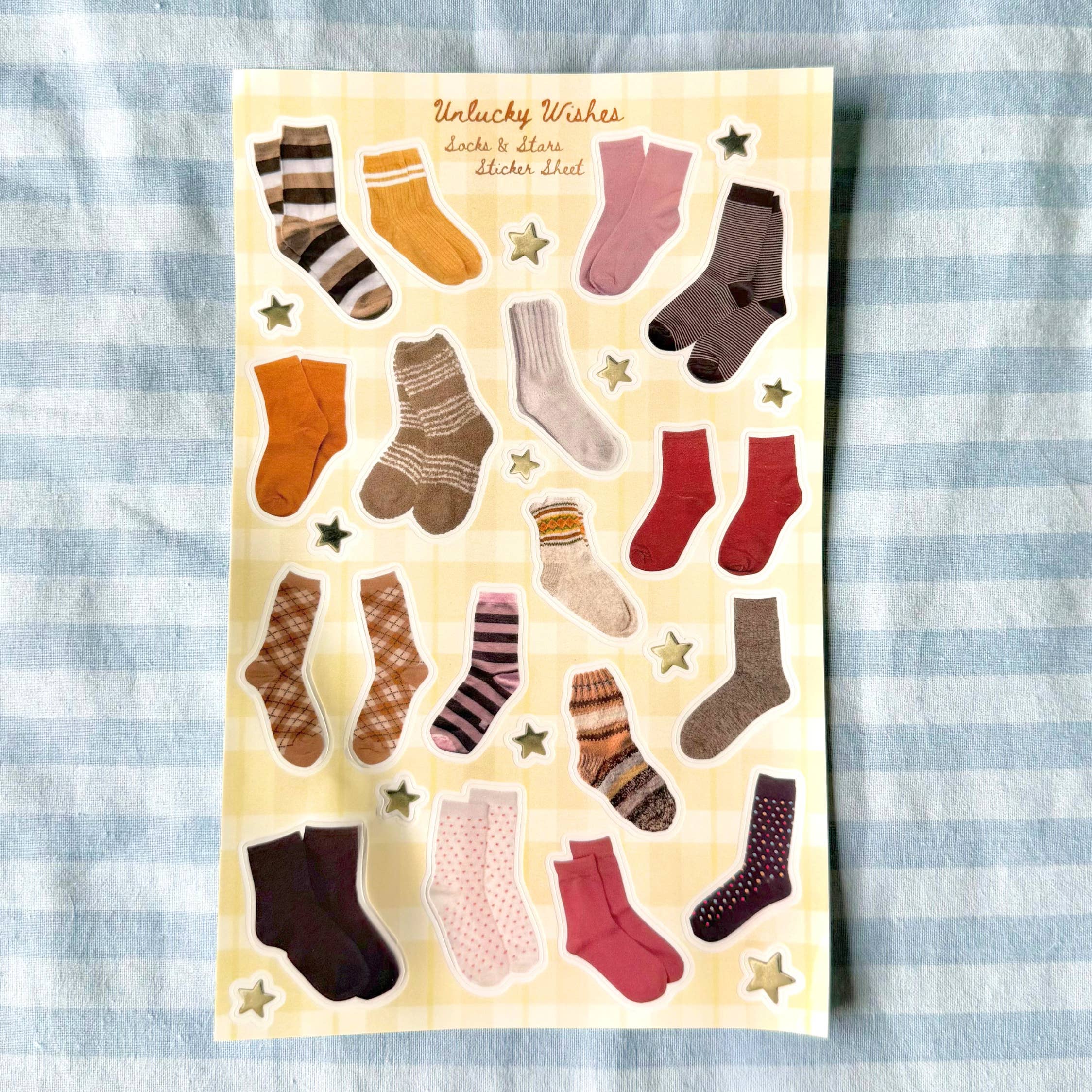 Socks & Stars Sticker Sheet