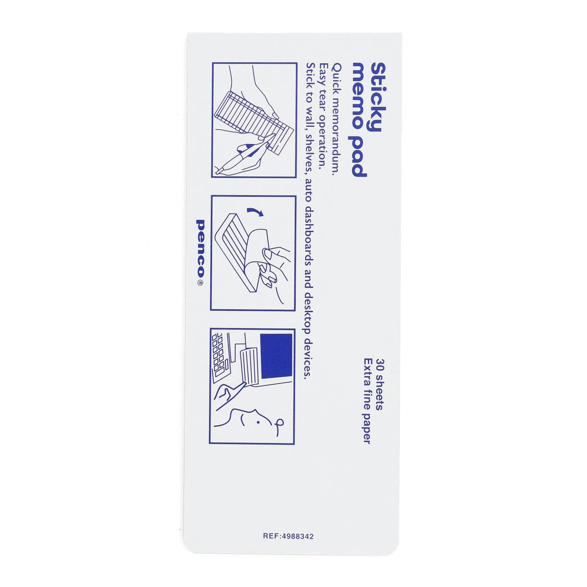 Sticky Memo Pad Monthly