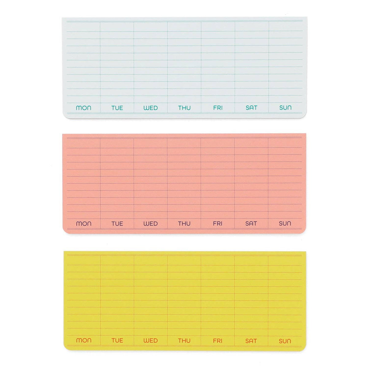Sticky Memo Pad Weekly