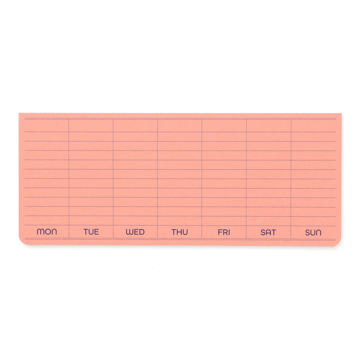 Sticky Memo Pad Weekly
