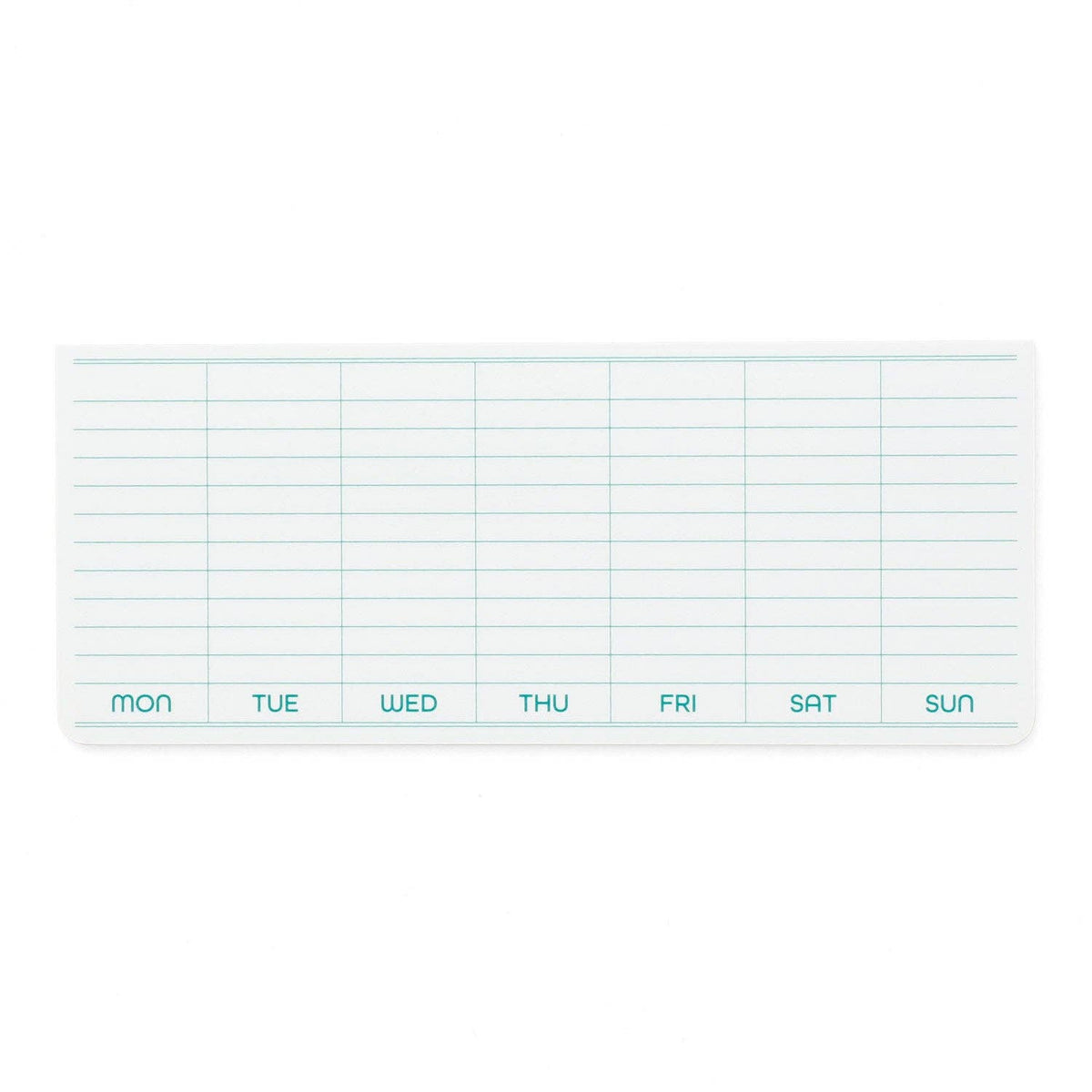 Sticky Memo Pad Weekly