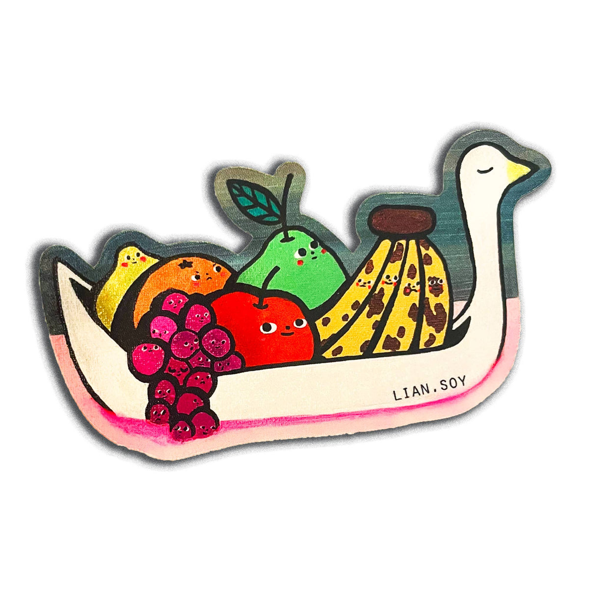 Swan Boat Sticker