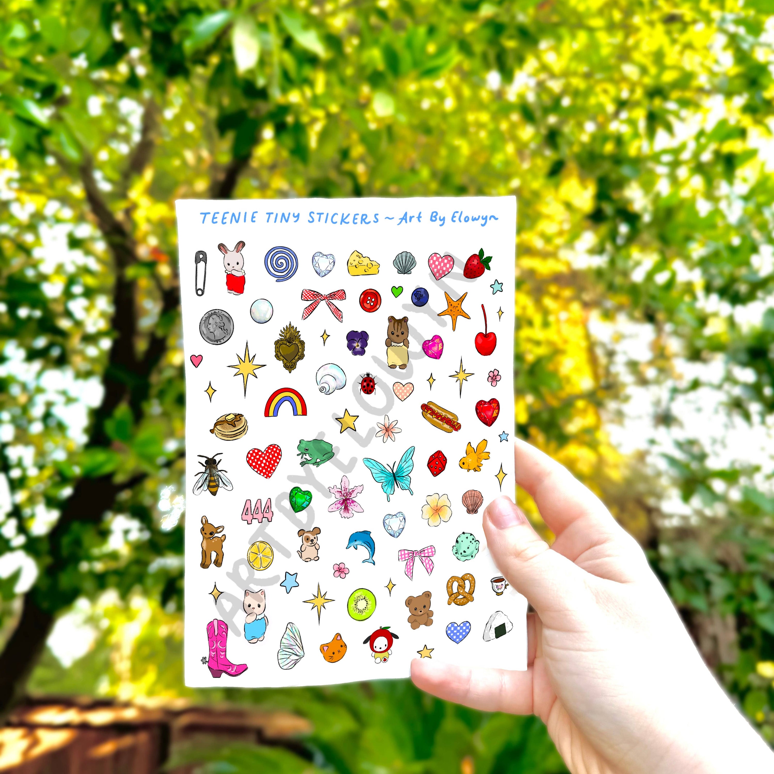 Teenie Tiny Stickers Sheet