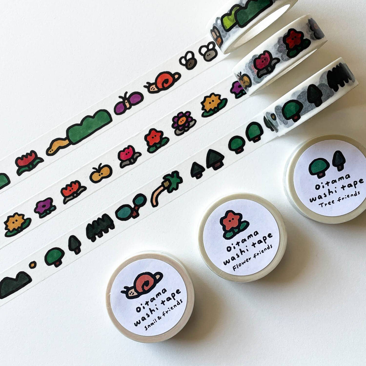 Snail and Friends Washi Tape
