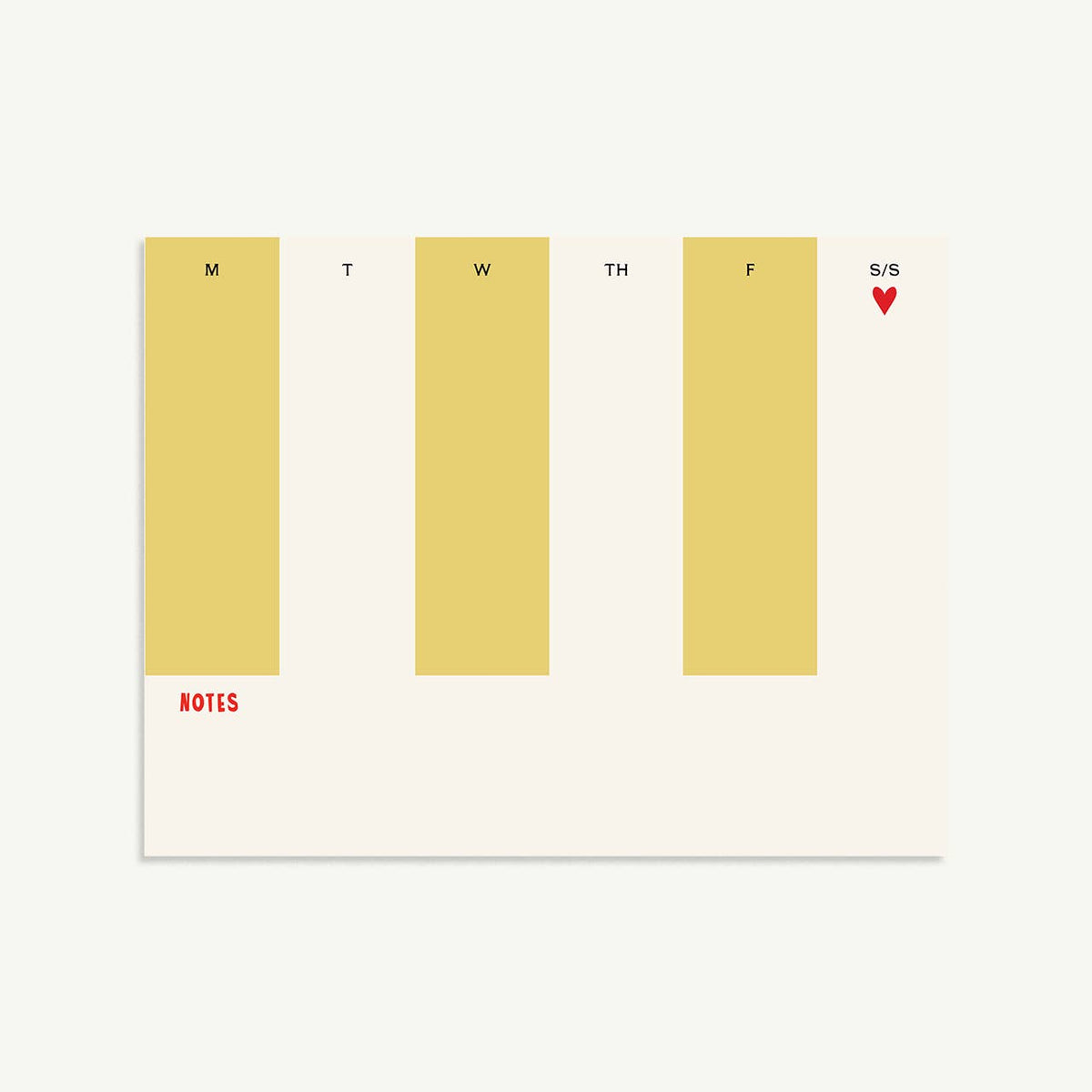 Weekly Notepad