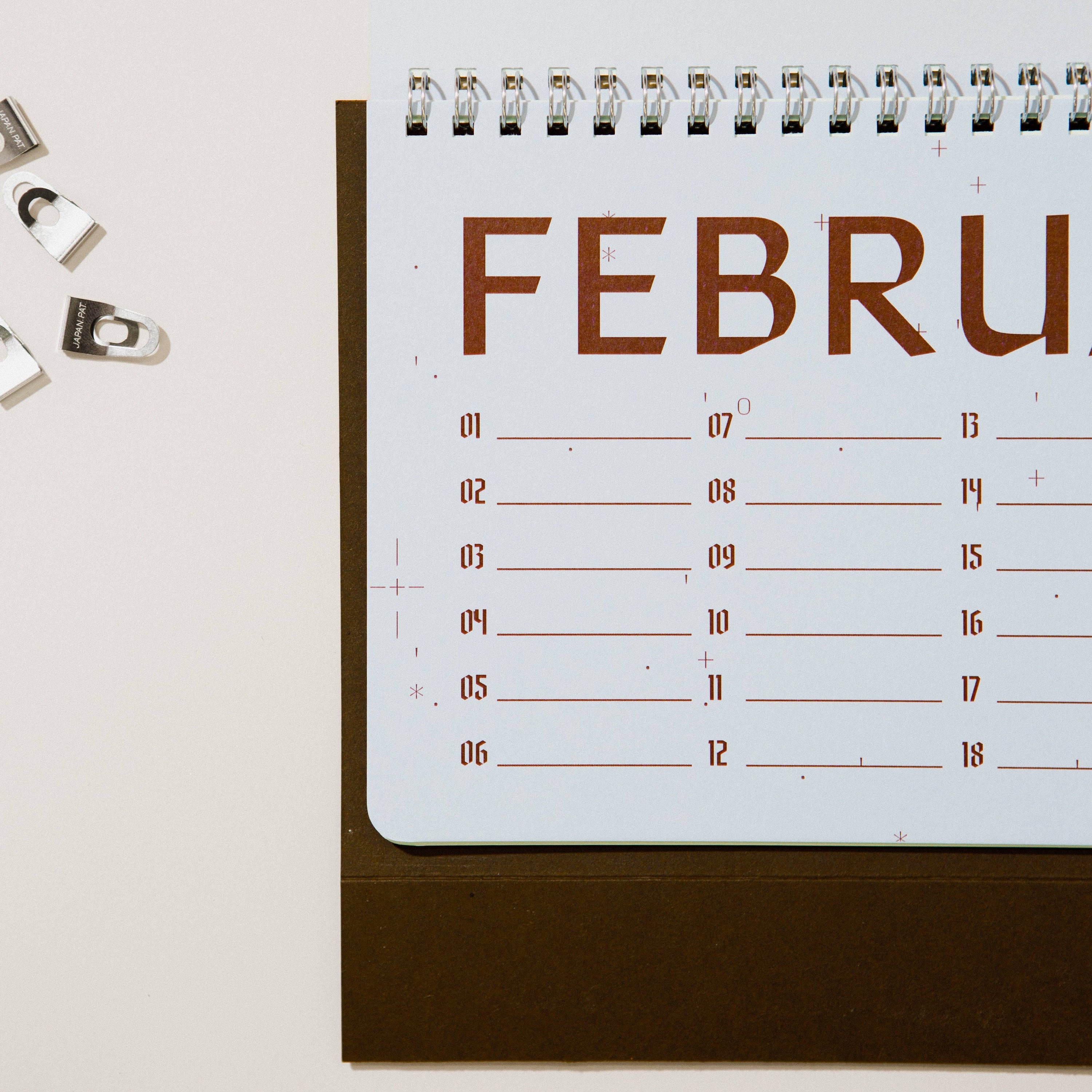 Yearly Celebration Desk Calendar
